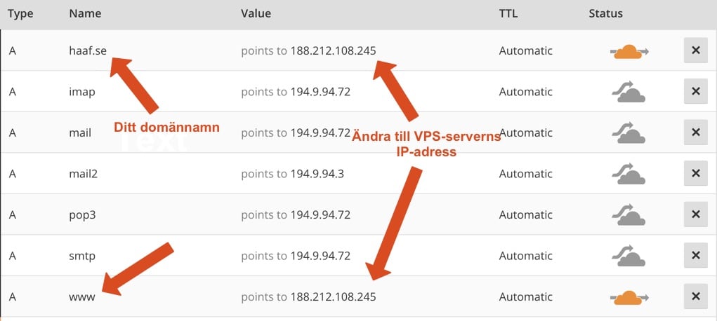 cloudflare-andra-ip-adress-dns