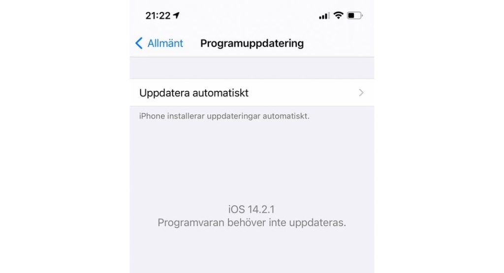 apple ios 14 2 1 uppdatering