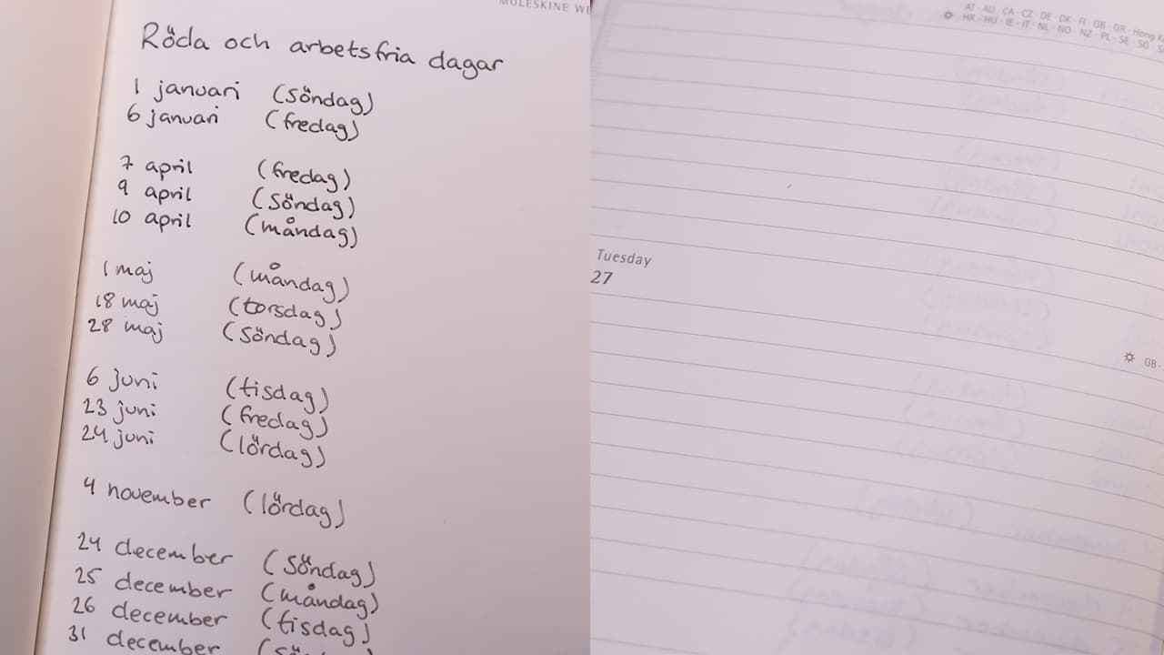 Test Moleskine 2023 Kalender recension och intryck