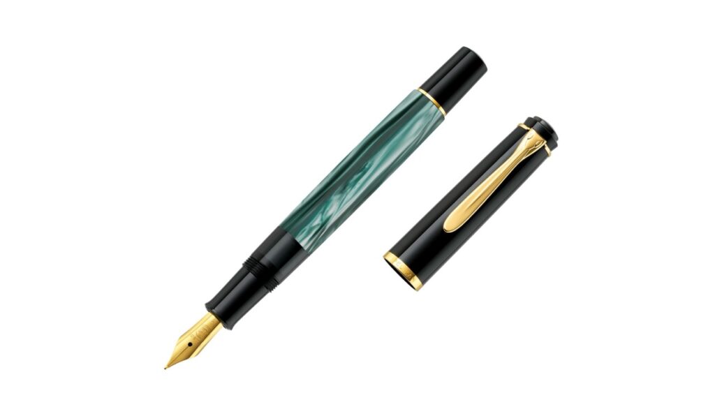 pelikan m200 press 2025 green marbled